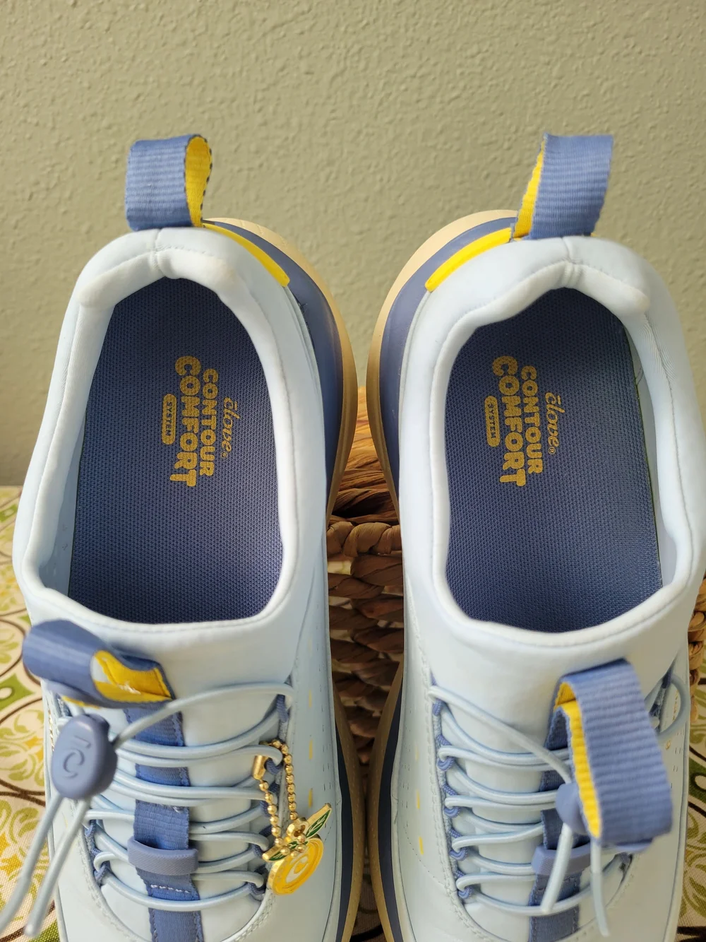 Clove Women's Forte 2 Blue Lemon Sneakers Shoes Size 10  Nursing Healthcare